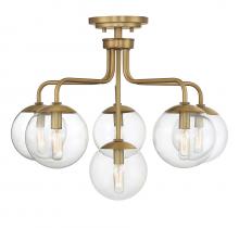 Savoy House Canada 6-1951-6-322 - Marco 6-Light Ceiling Light in Warm Brass