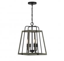 Savoy House Canada 7-8893-4-101 - Hasting 4-Light Pendant in Noblewood with Iron