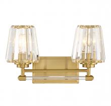 Savoy House Canada 8-6001-2-322 - Garnet 2-Light Bathroom Vanity Light in Warm Brass