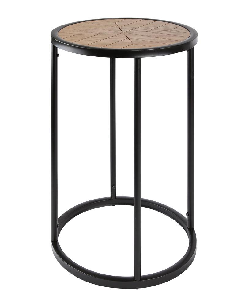Furniture, Birkett, 203599-01, Metal Side Table, 15.75" W x 15.75" H x 23.625" D