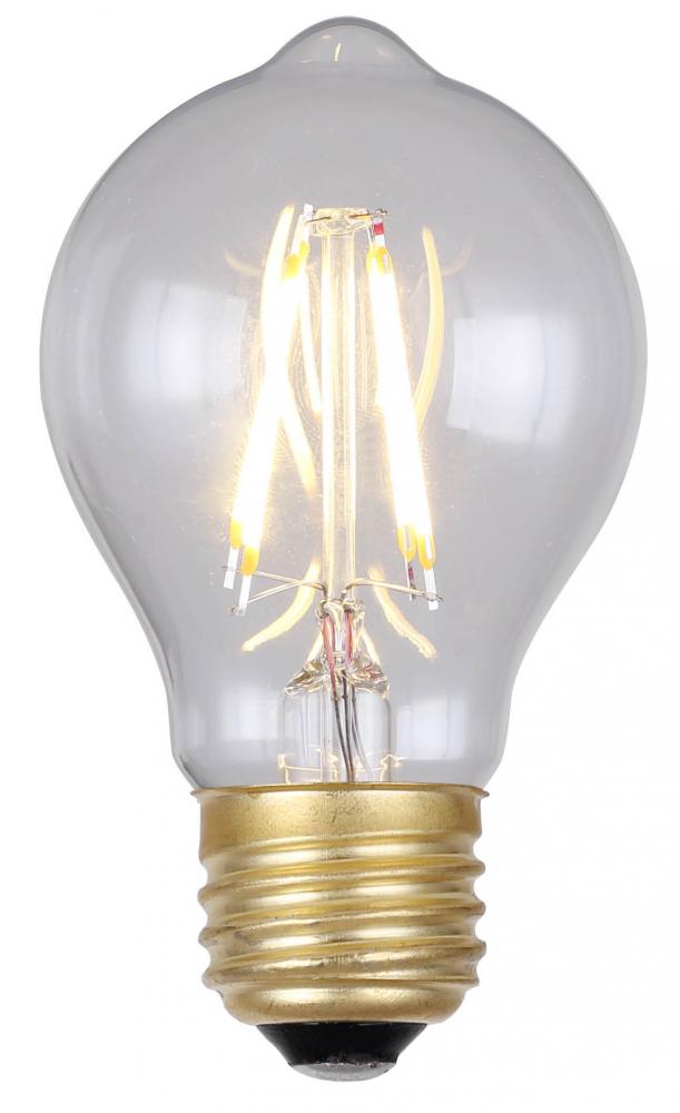 LED Vintage Bulb, E26 Socket, 4W A60 Shape, 2200K, 320 Lumen, Dimmable,15000 Hours
