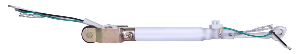 Downrod, 8" WH Color, for CP48D, CP56D, CP60D, With Lead Wire and Safety Cable