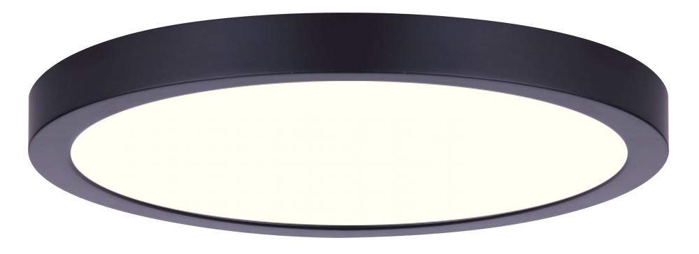 LED Disk, DL-15C-30FC-BK-C, 15" MBK Color, 30W Dimmable, 3000K, 2100 Lumen, Surface mounted