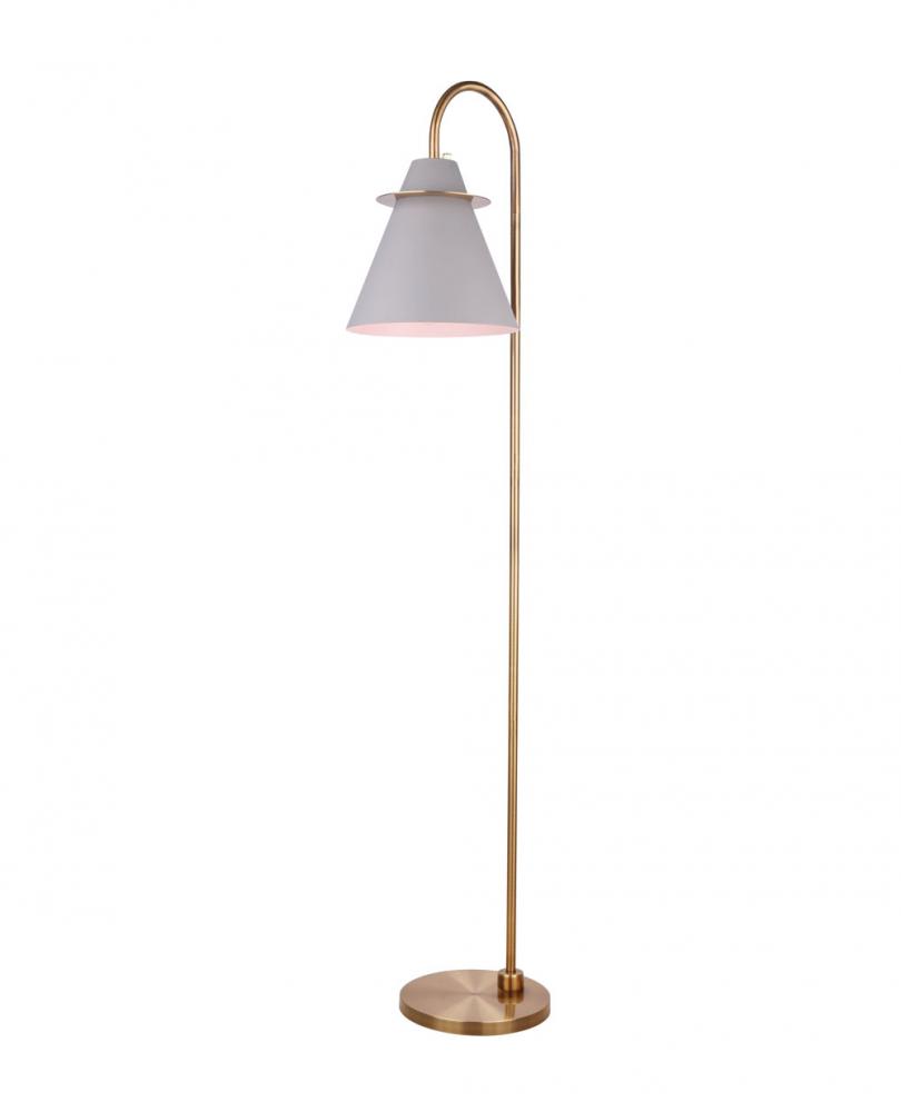 TALIA, IFL1076A66MGG, GD + Matte GreyBK Color, 1 Lt Floor Lamp, 60W Type A