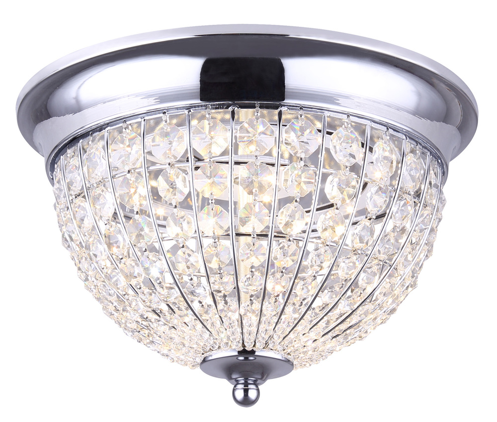 TILLY, 12" LED Flush Mount, Crystal, 19W LED (Integrated), Dimmable, 1150 Lumens, 3000K