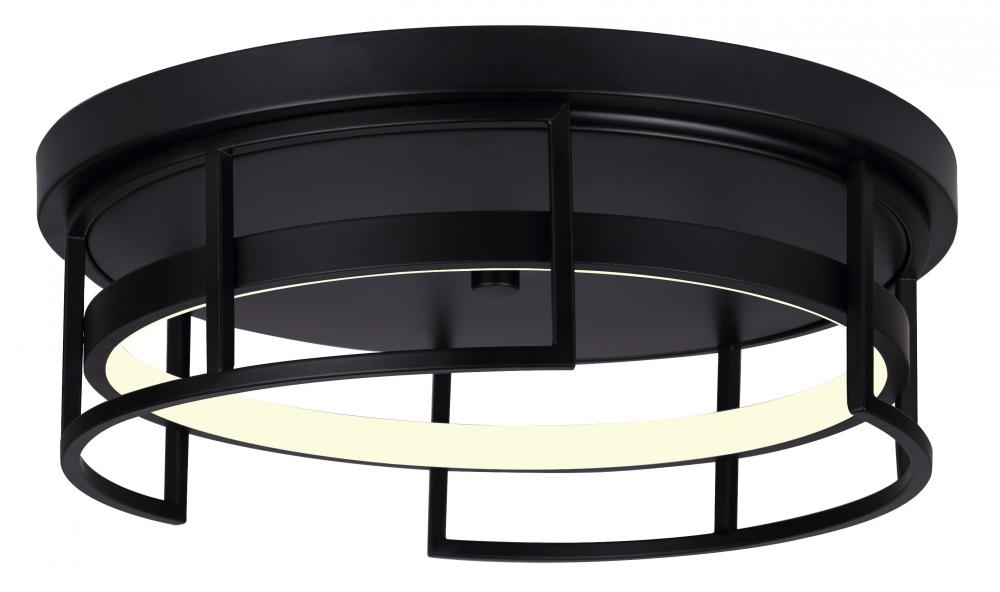 AMORA, LFM231A15BK, 15" LED Flush Mount, Silicone Rubber, 28.5W LED (Integrated), Dimmable