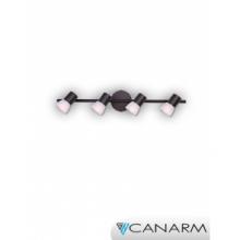 Canarm IT517A04ORB - HUDSON, 4 Lt Track, Frosted Glass, 60W HUDSON or R16, 29" x 5"