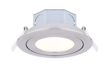 Canarm DL-4-9YC-BN-C - LED Recess Downlight, 4" Brushed Nickel Color Gimbal Trim, 9W Dimmable, 3000K, 5