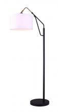 Canarm IFL1024A62BKG - WINSTON, GD + MBK Color, 1 Lt Floor Lamp, 100W Type A, Tri-Light Switch, 12inch