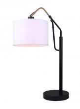 Canarm ITL1024A27BKG - WINSTON, GD + MBK Color, 1 Lt Table Lamp, 100W Type A, Tri-Light Switch, 10inch