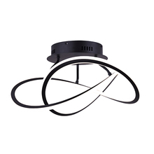 Canarm LSF155A21BK - ZOLA, MBK Color, 21.25inch LED Semi Flush Mount, 43.5W LED (Integrated), Dimmabl