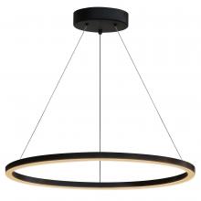 Whitfield CH4404-24BK - Sydney LED 24 Inch Single Ring Ceiling Light Black Contemporary Dining Room, Entry, Foyer Chandelier