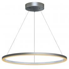 Whitfield CH4404-24SV - Sydney LED 24 Inch Single Ring Ceiling Light Silver Contemporary Dining Room, Entry, Foyer