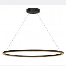 Whitfield CH4404-32BK - Sydney LED 32 Inch Ring Ceiling Light Black Contemporary Dining Room, Entry, Foyer Chandelier Light