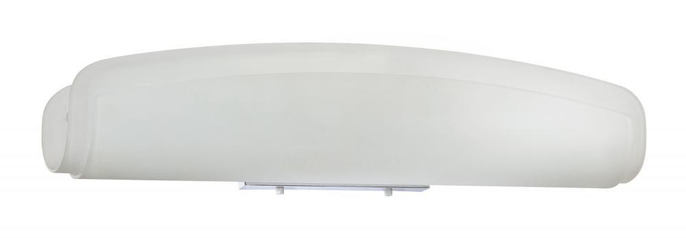 MISSY series 4-Light Curved Frost Glass Bath Light