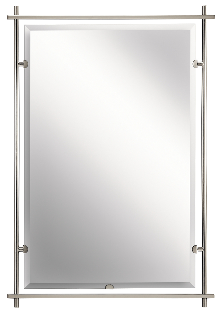 Eileen™ Modern Rectangular Mirror Brushed Nickel
