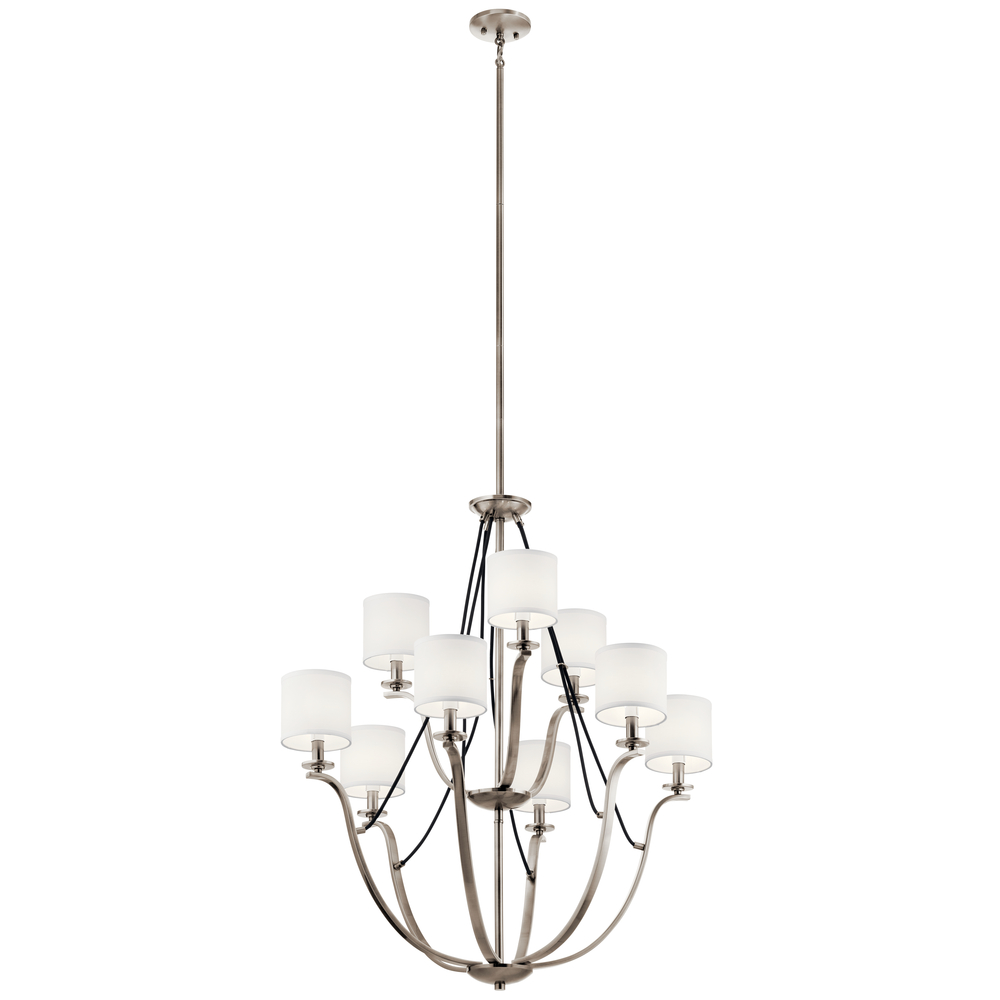 Thisbe™ 33" 9 Light 2 Tier Chandelier Classic Pewter