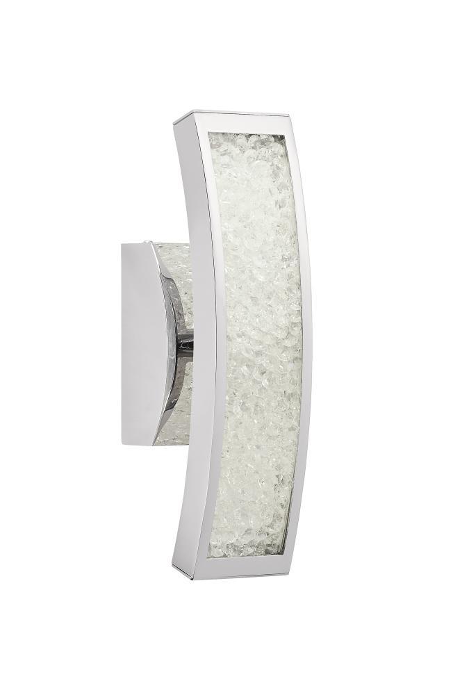 Crushed Ice™ 3200K 1 Light Wall Sconce Chrome