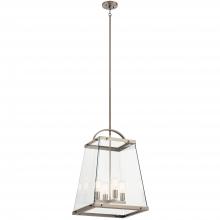 Kichler 52124CLP - Darton 25.75" 4 Light Large Foyer Pendant with Clear Glass in Classic Pewter