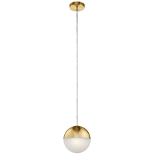 Kichler 83854CGWH - Moonlit 8" LED Pendant with Etched Acrylic Champagne Gold