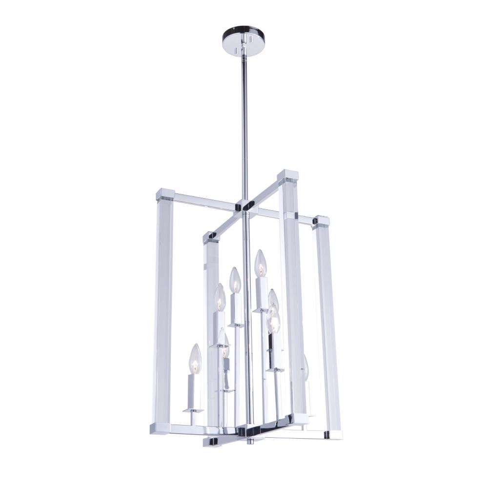 Carlyle 8 Light Chandelier (Chrome)