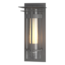 Hubbardton Forge - Canada 305996-SKT-78-ZS0654 - Torch  Seeded Glass Small Outdoor Sconce with Top Plate