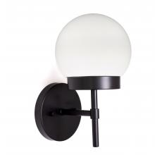 Russell Lighting WL3881/BKSG/OP - Liberty - 1 Light Wall Sconce in Black/Soft Gold with Opal Glass