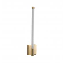 Russell Lighting WL7013/SG/OP - Saskia - LED 16 Wall Sconce In Soft Gold with Clear Glass and Opal Acrylic