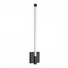Russell Lighting WL7014/BK/OP - Saskia - LED 21 Wall Sconce In Black with Clear Glass and Opal Acrylic