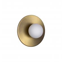Russell Lighting WL7071/SG - Playa- 1 Light Wall Light In Soft Gold with Opal Glass