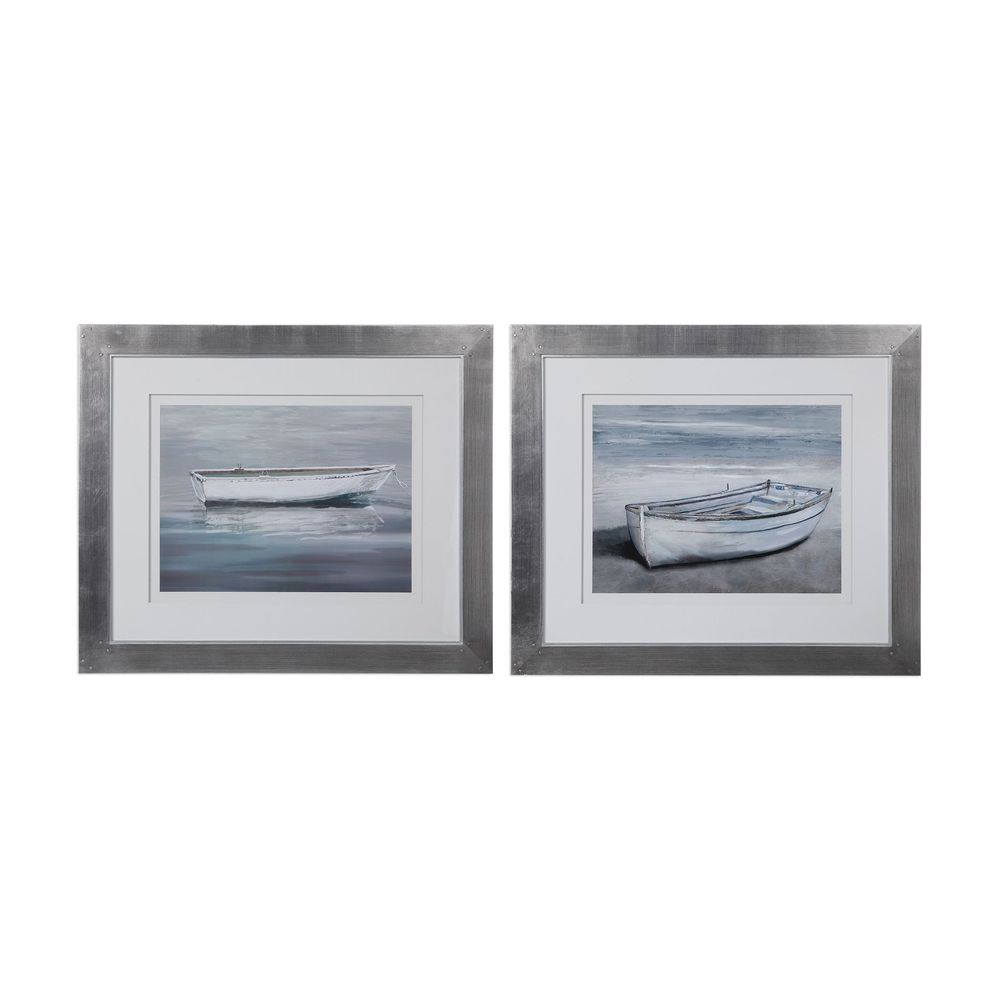 Uttermost Anchored By The Beach Framed Prints Set/2