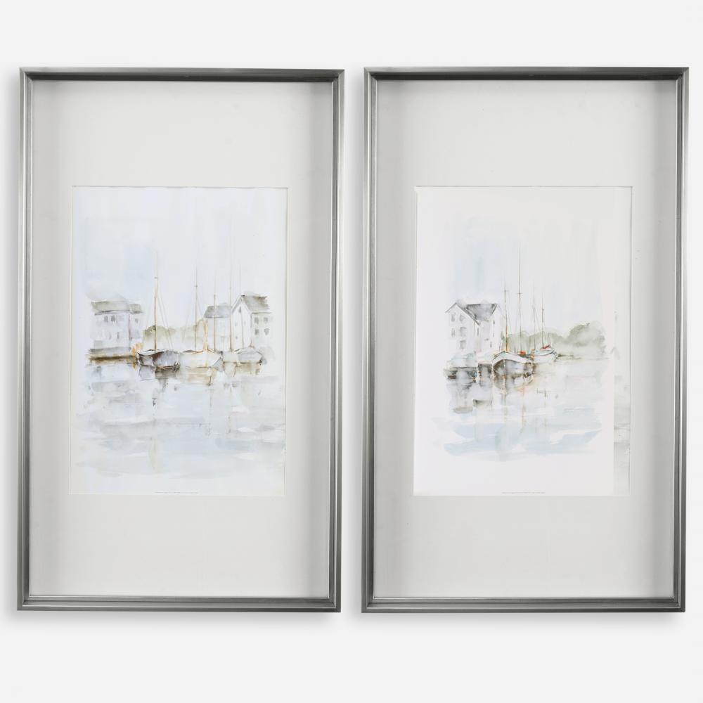 Uttermost New England Port Framed Prints, S/2