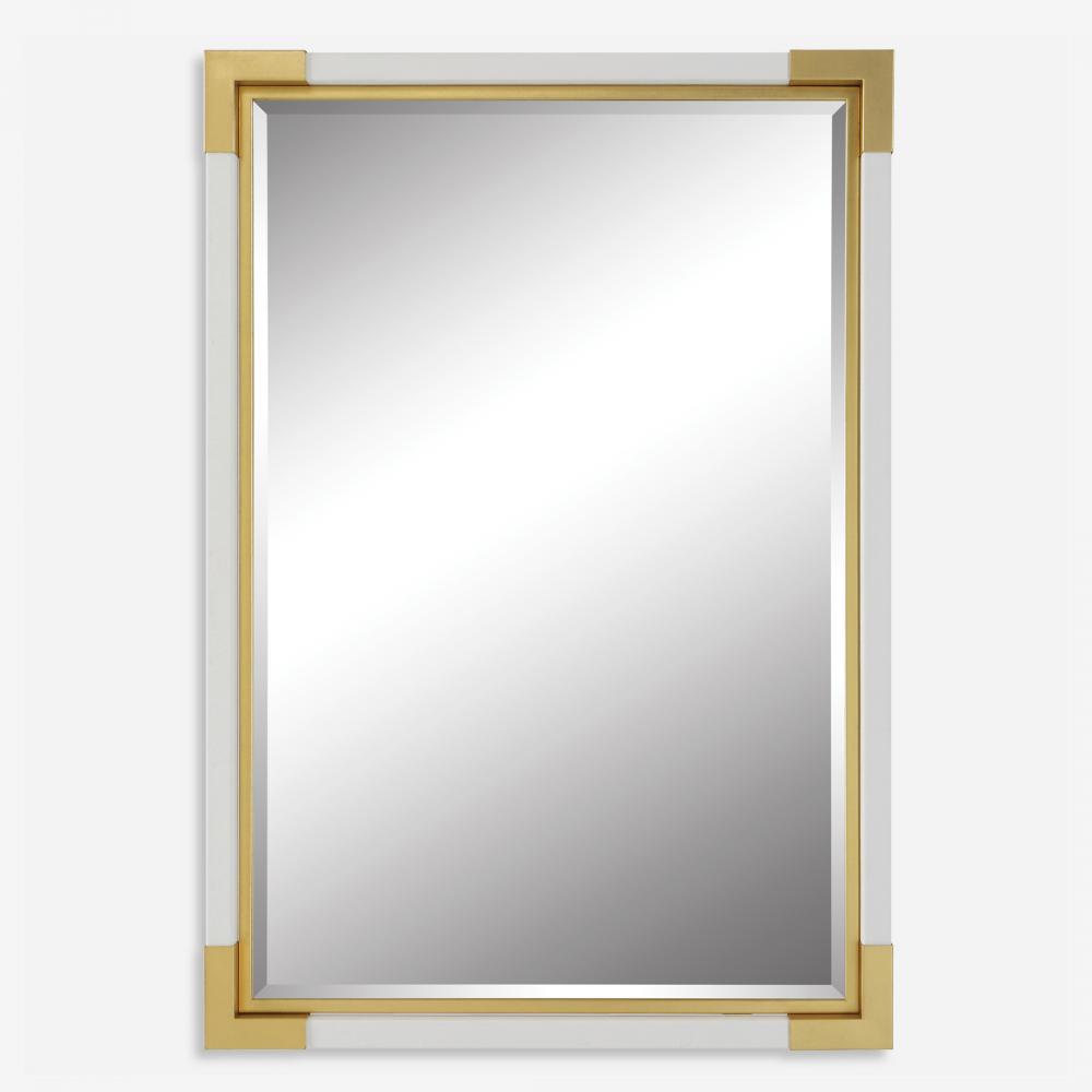 Uttermost Malik White & Gold Mirror