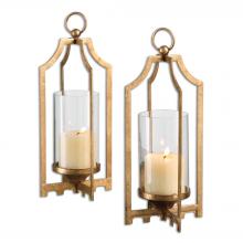 Uttermost 19957 - Uttermost Lucy Gold Candleholders S/2