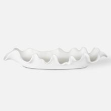 Uttermost 17965 - Uttermost Ruffled Feathers Modern White Bowl