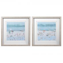 Uttermost 33695 - Uttermost Sea Glass Sandbar Framed Prints, Set/2