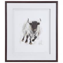 Uttermost 41606 - Uttermost Rustic Bull Framed Animal Print