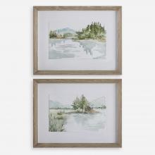 Uttermost 32288 - Uttermost Serene Lake Framed Prints, Set/2