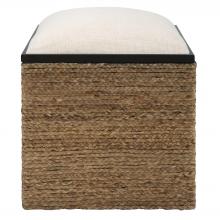 Uttermost 23735 - Uttermost Island Square Straw Accent Stool