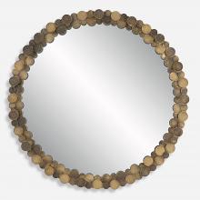Uttermost 09761 - Uttermost Dinar Round Aged Gold Mirror