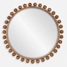 Uttermost 08176 - Uttermost Cyra Wood Beaded Round Mirror