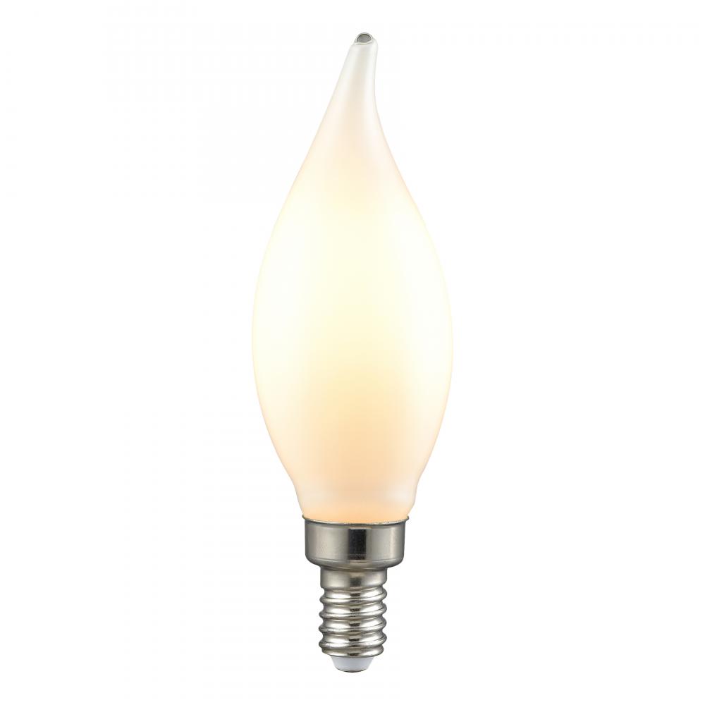 LED Candelabra Bulb - Shape C11, Base E12, 2700K - Frosted