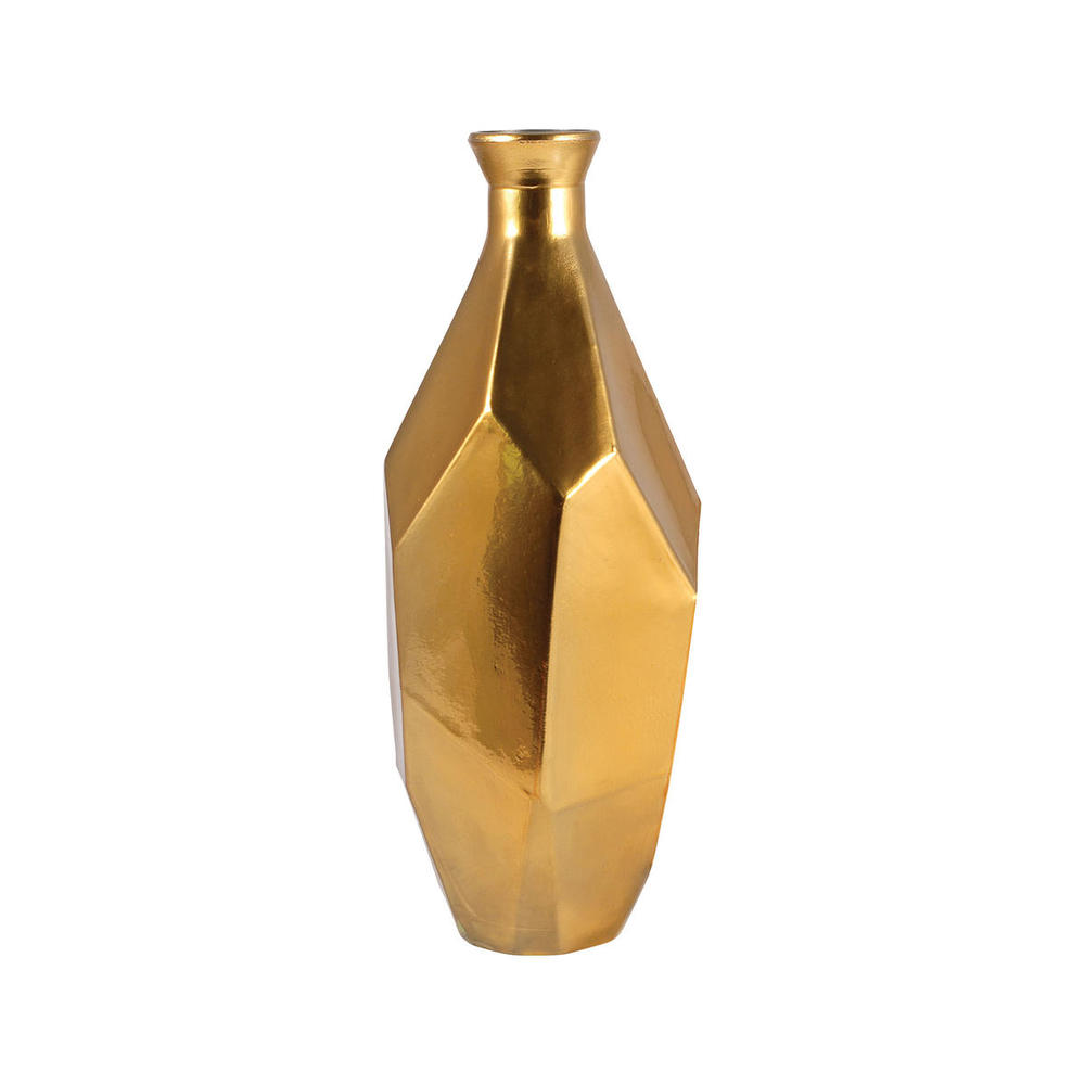Origami Tall Bottle Metallic Gold