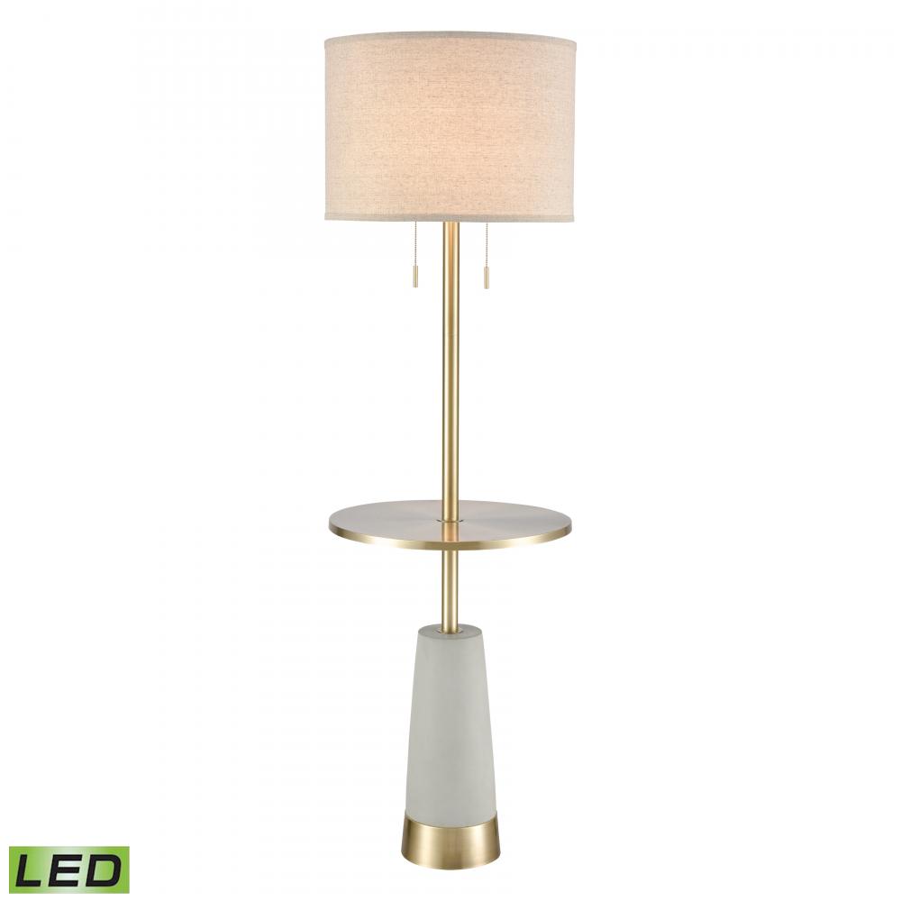 Below the Surface 63'' High 2-Light Floor Lamp - Polished Concrete - Includes LED Bulbs