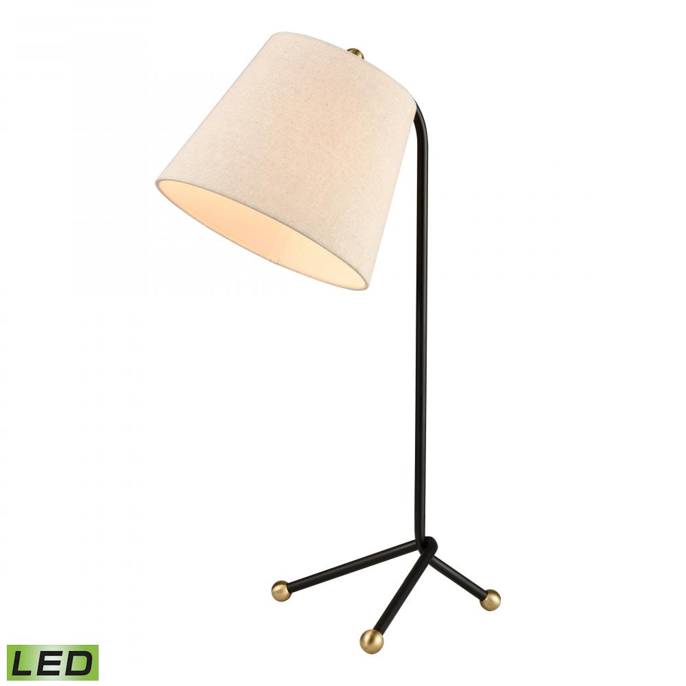 Pine Plains 25'' High 1-Light Table Lamp - Black - Includes LED Bulb