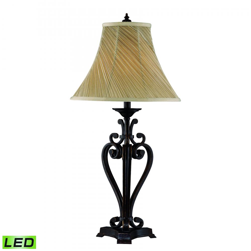 Angers 32.38'' High 1-Light Table Lamp - Dark Bronze - Includes LED Bulb
