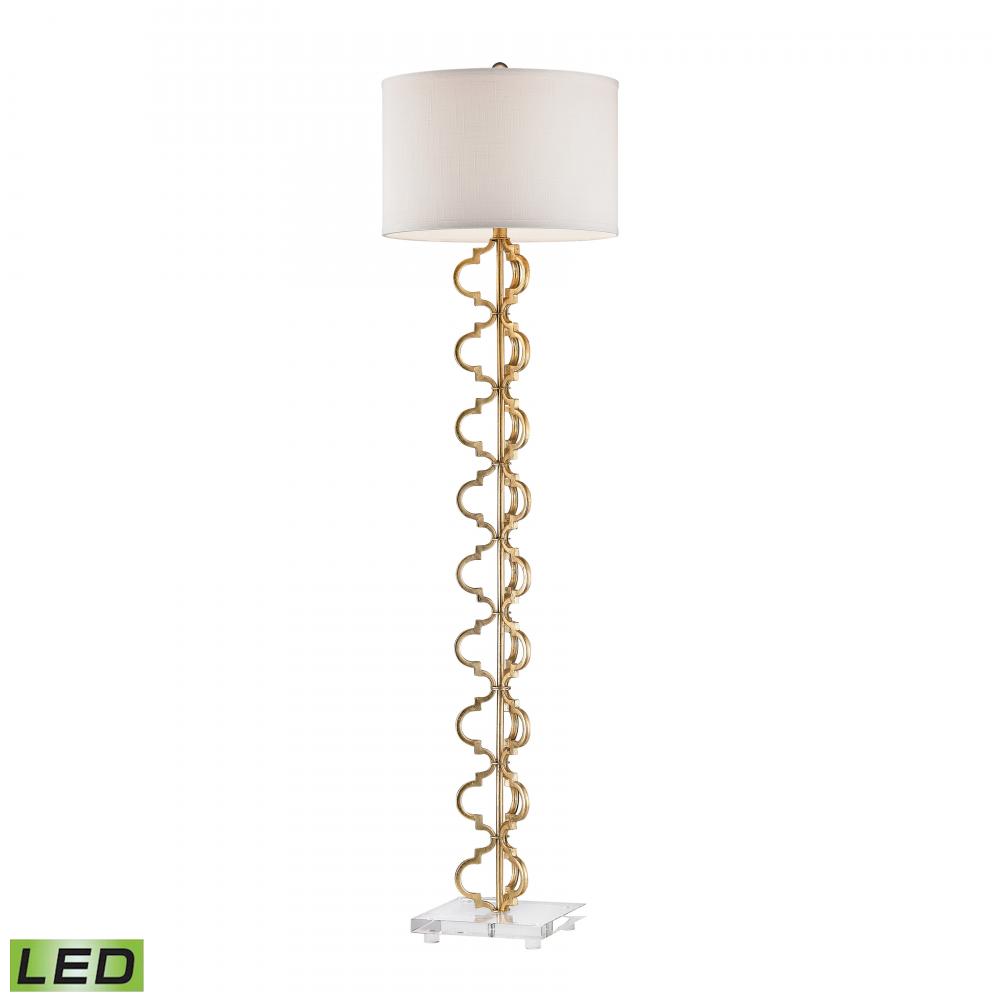 Castile 62'' High 1-Light Floor Lamp - Gold Leaf - Includes LED Bulb