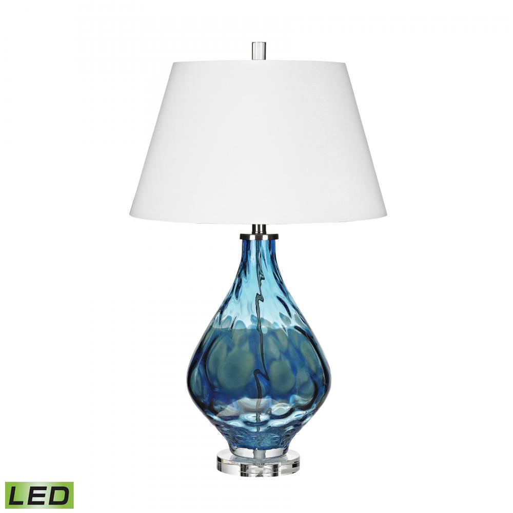 Gush 29'' High 1-Light Table Lamp - Blue - Includes LED Bulb