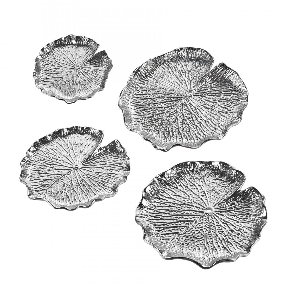 Lilypad Bowl - Set of 4 Silver