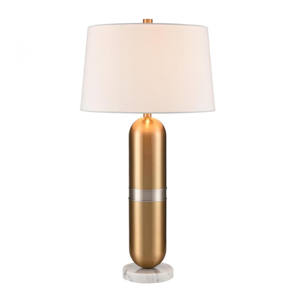 Pill 34'' High 1-Light Table Lamp - Aged Brass